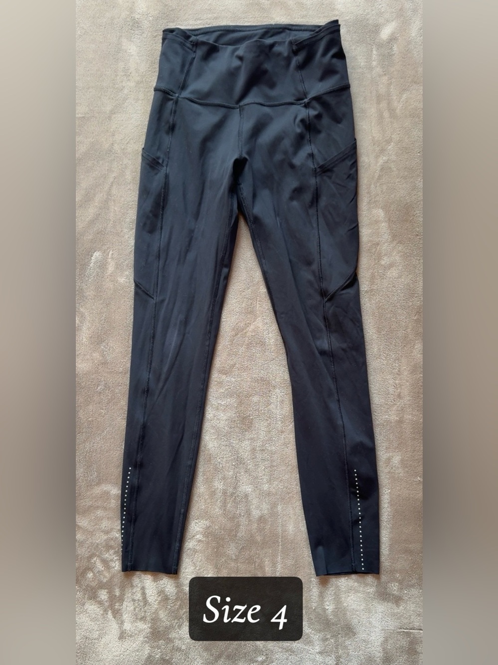 Lululemon Fast & Free 7/8 Tight II *Nulux 25" -Black (first release)